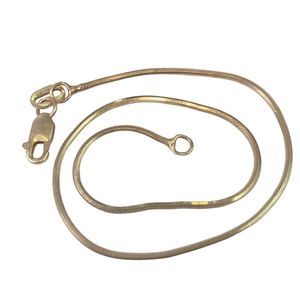 10K Yellow Gold Box Chain 8” Bracelet